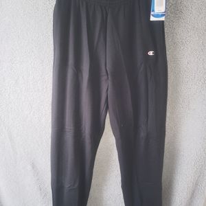 Champion Mens Large Black Eco Fleece Sweatpants Joggers NWT